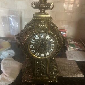 Antique Style Gold Wall Clock